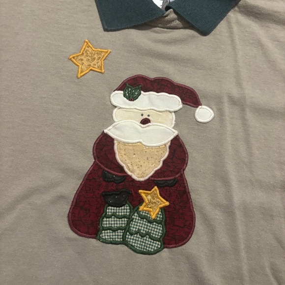 Santa Embroidered Polo Shirt - Picture 2 of 4
